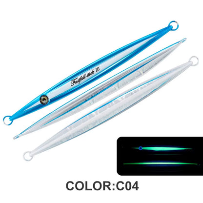 J104 Streamlined Pencil Metal Jig – 150g/200g/250g/300g/400g Super Gangster Stick II Deep Sea Jigging Lure