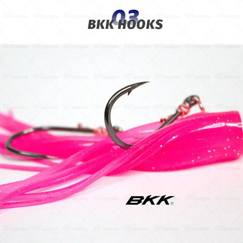 1Pcs Inchiku Jig Lures 40G-200G Slow Metal Jig Luminous Squid Hook, Saltwater Fishing for Kingfish Snapper Grouper