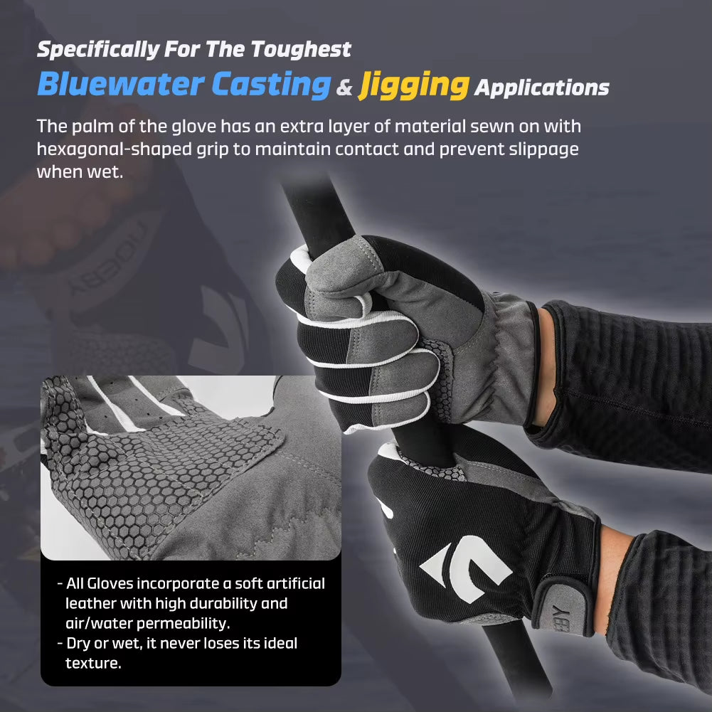 Non-Slip Full-Finger Fishing Gloves – Cut-Resistant, Anti-UV Outdoor Casting & Jigging Gloves for Men and Women