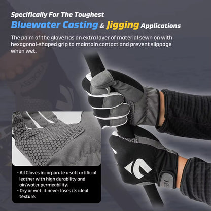 Non-Slip Full-Finger Fishing Gloves – Cut-Resistant, Anti-UV Outdoor Casting & Jigging Gloves for Men and Women