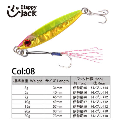 Micro Fishing Jigs 3g 5g 7g 10g 15g 20g 30g – Metal Spoon Baits for Jigging & Shore Casting