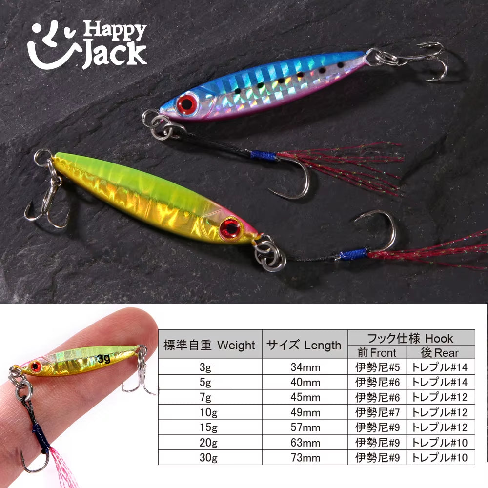 Micro Fishing Jigs 3g 5g 7g 10g 15g 20g 30g – Metal Spoon Baits for Jigging & Shore Casting