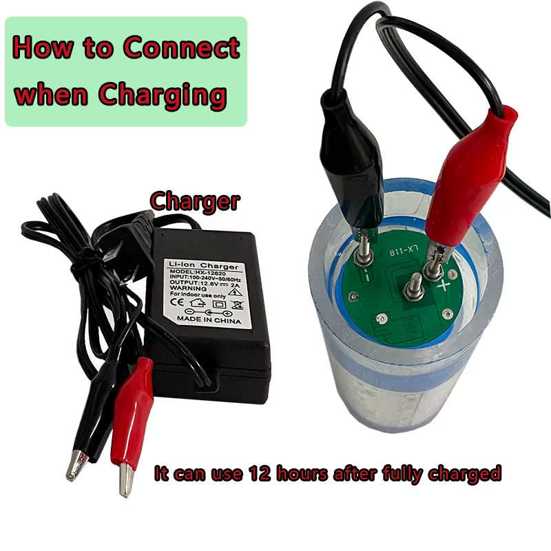 30W/50W Rechargeable Wireless LED Underwater Fishing Light – Green/White for Saltwater