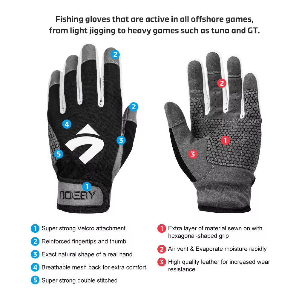 Non-Slip Full-Finger Fishing Gloves – Cut-Resistant, Anti-UV Outdoor Casting & Jigging Gloves for Men and Women