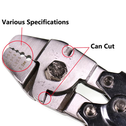 Stainless Steel Saltwater Fishing Pliers – Multifunction Wire Cutter & Hook Tying Tool with Crimp Tubes + Free Box