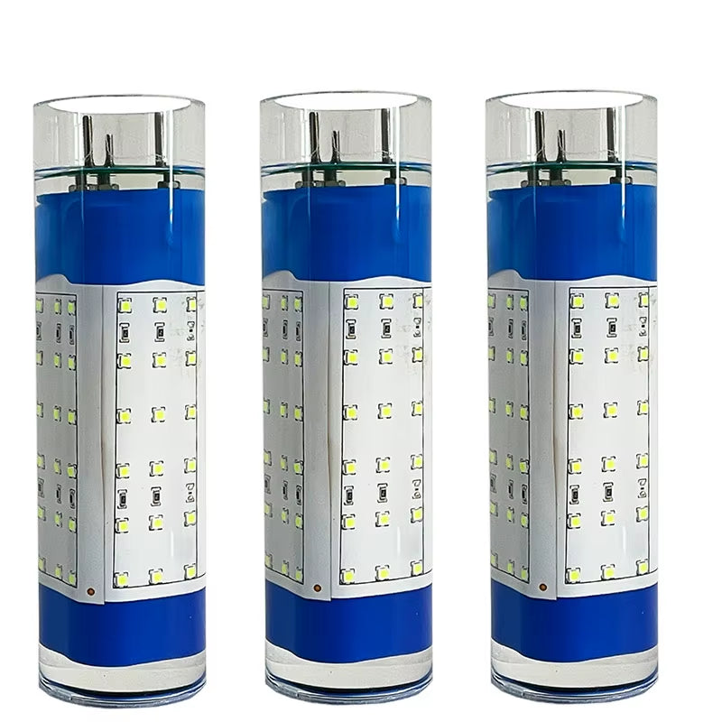 30W/50W Rechargeable Wireless LED Underwater Fishing Light – Green/White for Saltwater