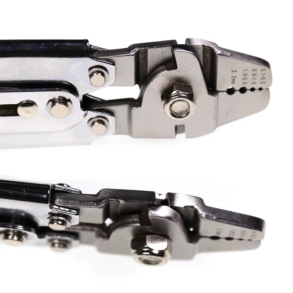 Stainless Steel Saltwater Fishing Pliers – Multifunction Wire Cutter & Hook Tying Tool with Crimp Tubes + Free Box